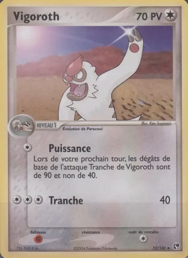 Carte Pokémon Vigoroth — Tempête de Sable