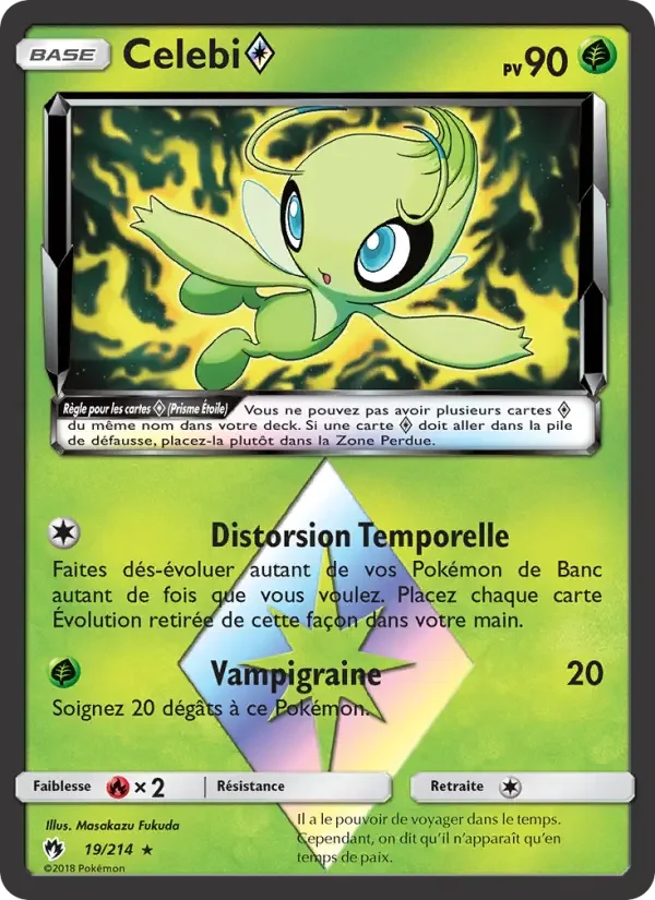 Carte Pokémon Celebi ◇ — Tonnerre Perdu