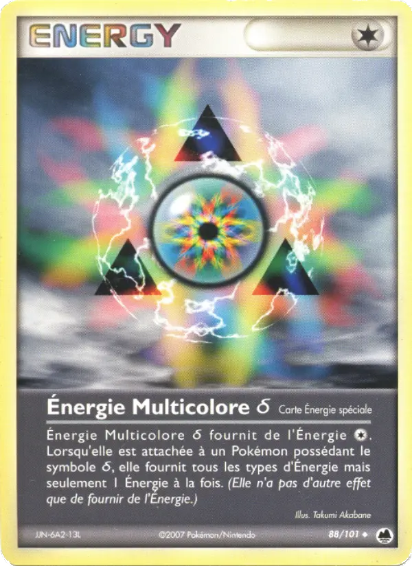 Carte Énergie Multicolore δ