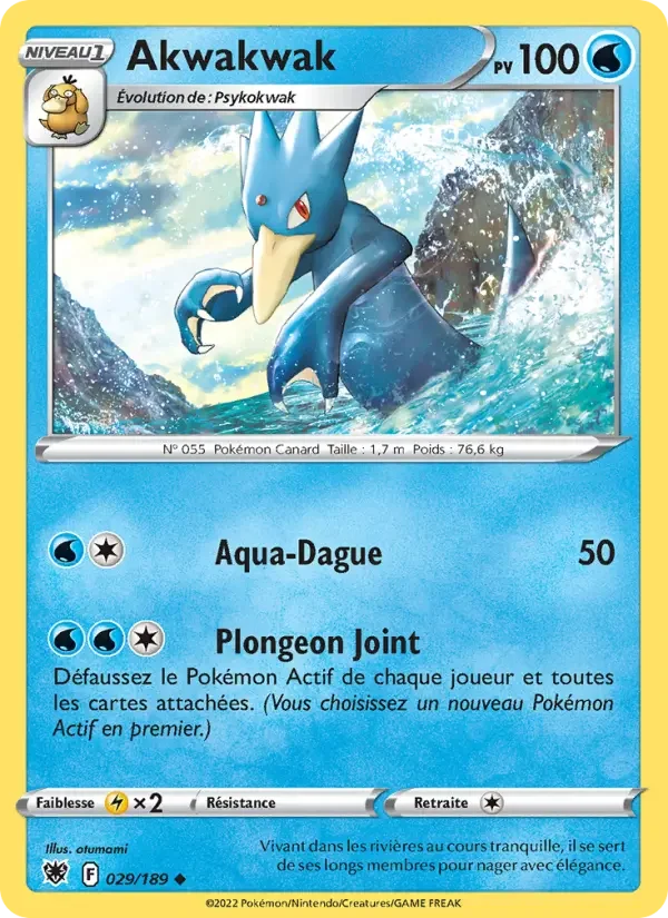 Carte Pokémon Akwakwak — Astres Radieux