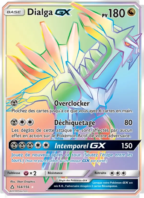 Carte Pokémon Dialga GX — Ultra-Prisme