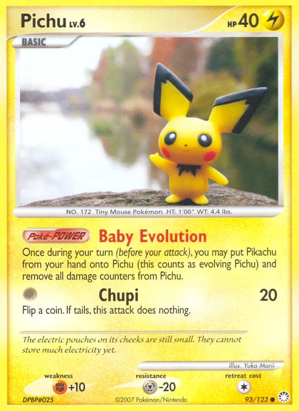 Carte Pokémon Pichu — Trésors Mystérieux