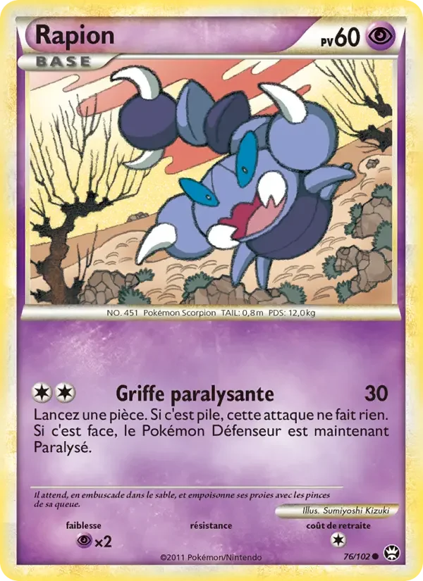 Carte Pokémon Rapion — Triomphe