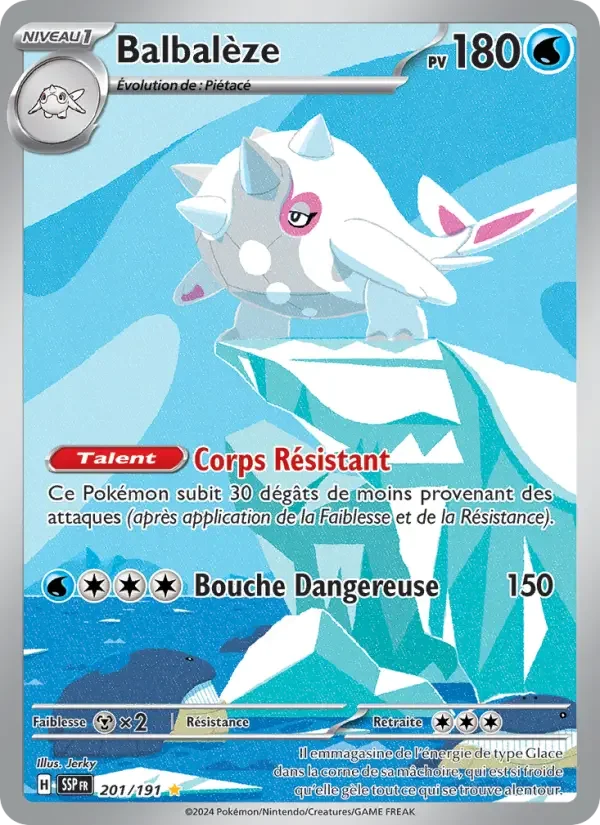 Carte Pokémon Balbalèze — Étincelles Déferlantes