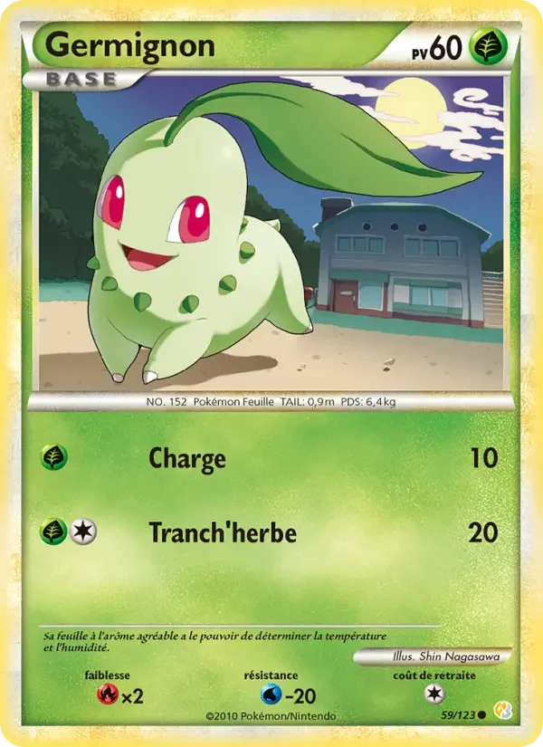 Carte Pokémon Germignon — HeartGold SoulSilver
