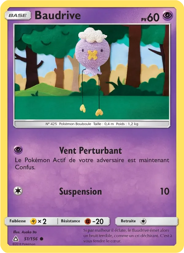 Carte Pokémon Baudrive — Ultra-Prisme