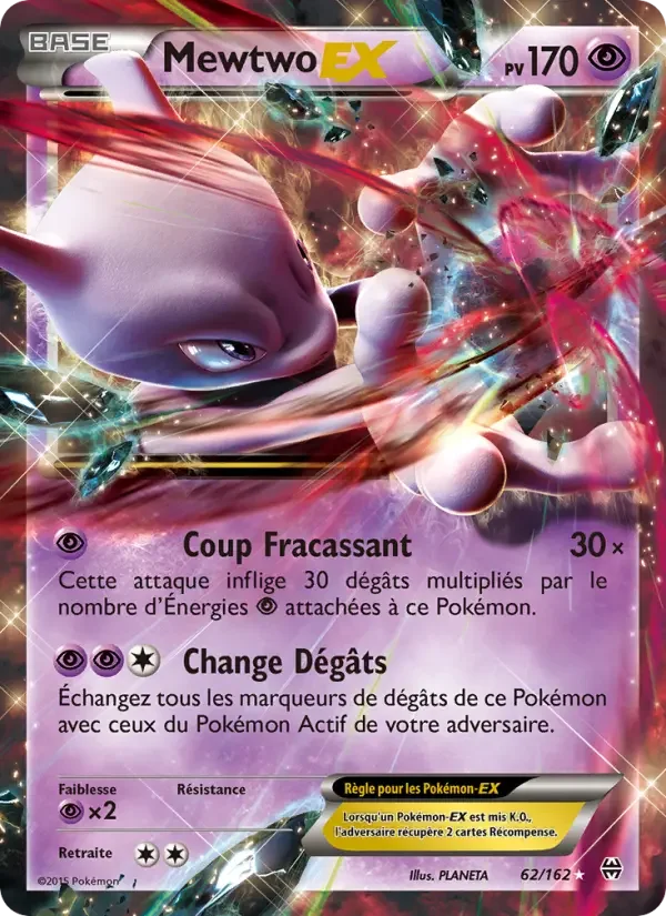 Carte Pokémon Mewtwo EX — Impulsion TURBO