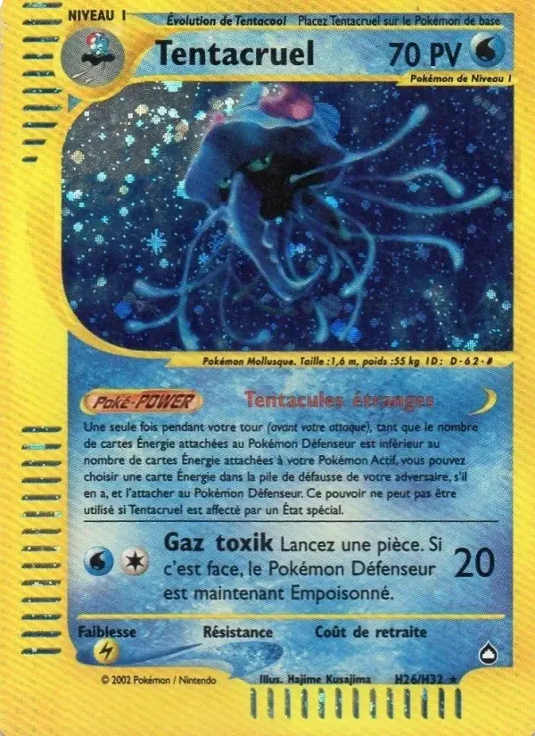 Carte Pokémon Tentacruel — Aquapolis