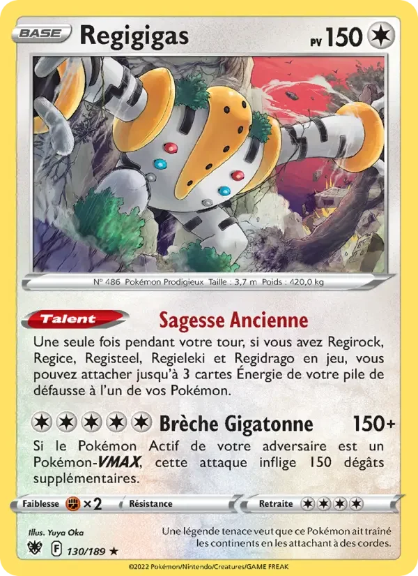 Carte Pokémon Regigigas — Astres Radieux