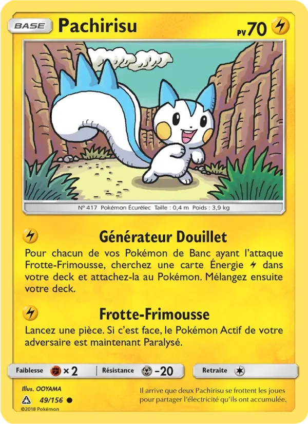 Carte Pokémon Pachirisu — Ultra-Prisme