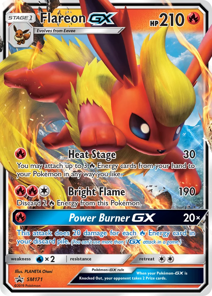 Carte Pokémon Pyroli GX — Promos Soleil et Lune