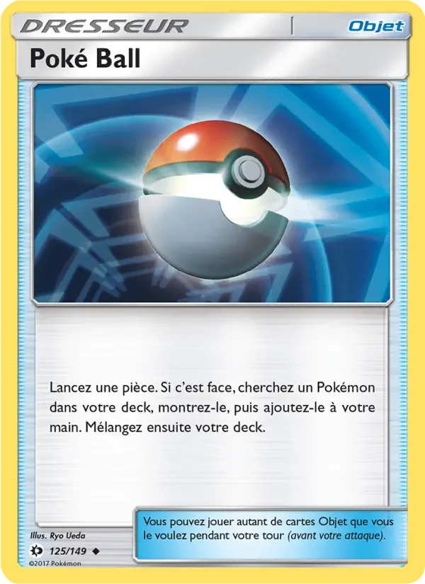 Carte Pokémon Poké Ball — Soleil et Lune