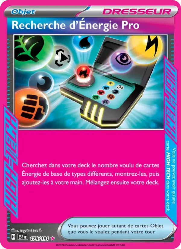 Carte Recherche d'Énergie Pro