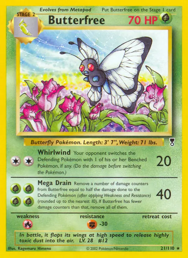 Carte Pokémon Papilusion — Legendary Collection