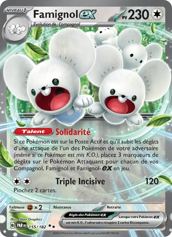 Carte Pokémon Famignol-ex — Faille Paradoxe