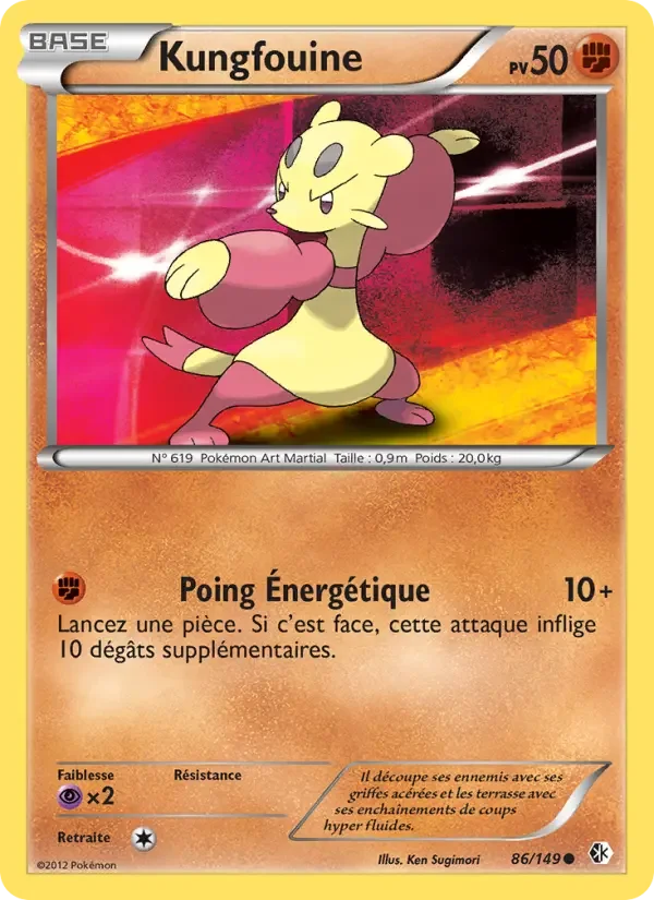 Carte Pokémon Kungfouine — Frontières Franchies