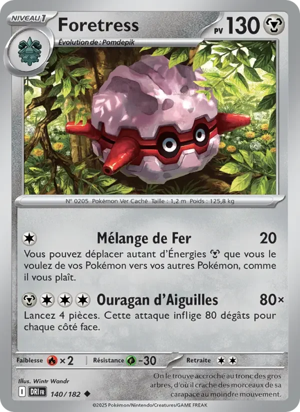 Carte Pokémon Foretress — Rivalités Destinées