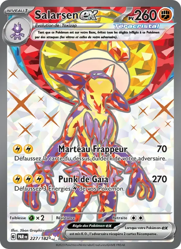 Carte Pokémon Salarsen-ex — Faille Paradoxe