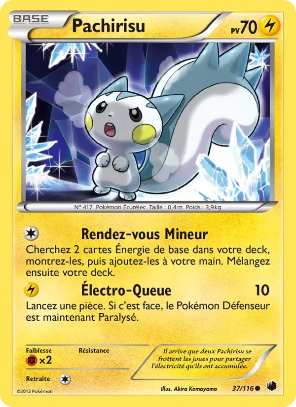 Carte Pokémon Pachirisu — Glaciation Plasma