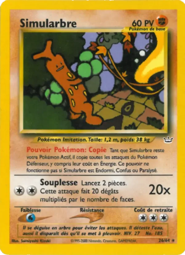 Carte Pokémon Simularbre — Neo Revelation