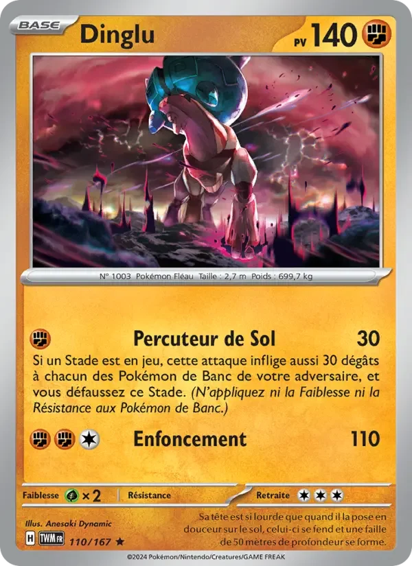 Carte Pokémon Dinglu — Mascarade Crépusculaire