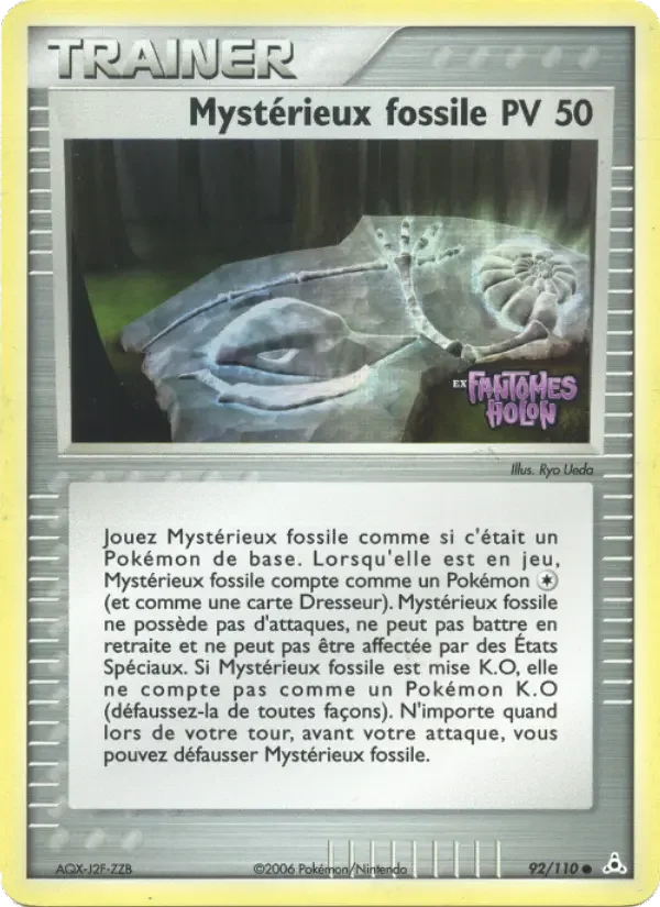 Carte Mystérieux fossile