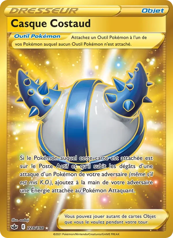 Carte Pokémon Casque Costaud — Règne de Glace