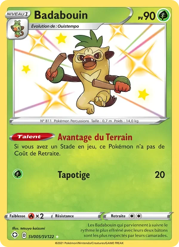 Carte Pokémon Badabouin — Destinées Radieuses