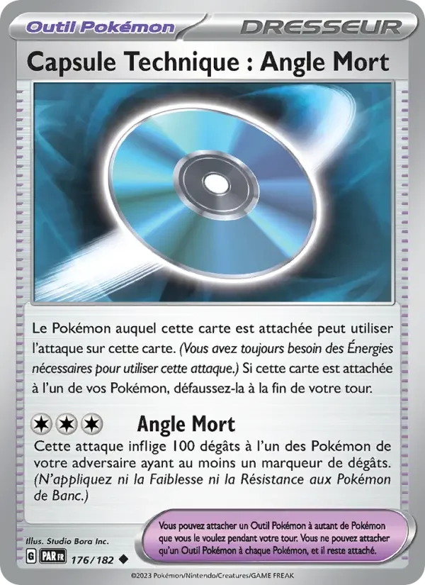 Carte Pokémon Capsule Technique : Angle Mort — Faille Paradoxe