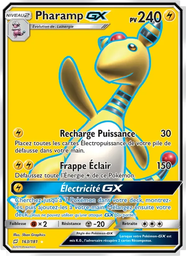 Carte Pokémon Pharamp GX — Duo de Choc