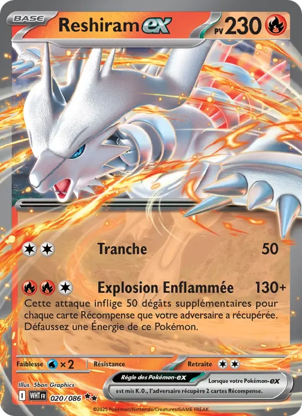 Carte Reshiram-ex