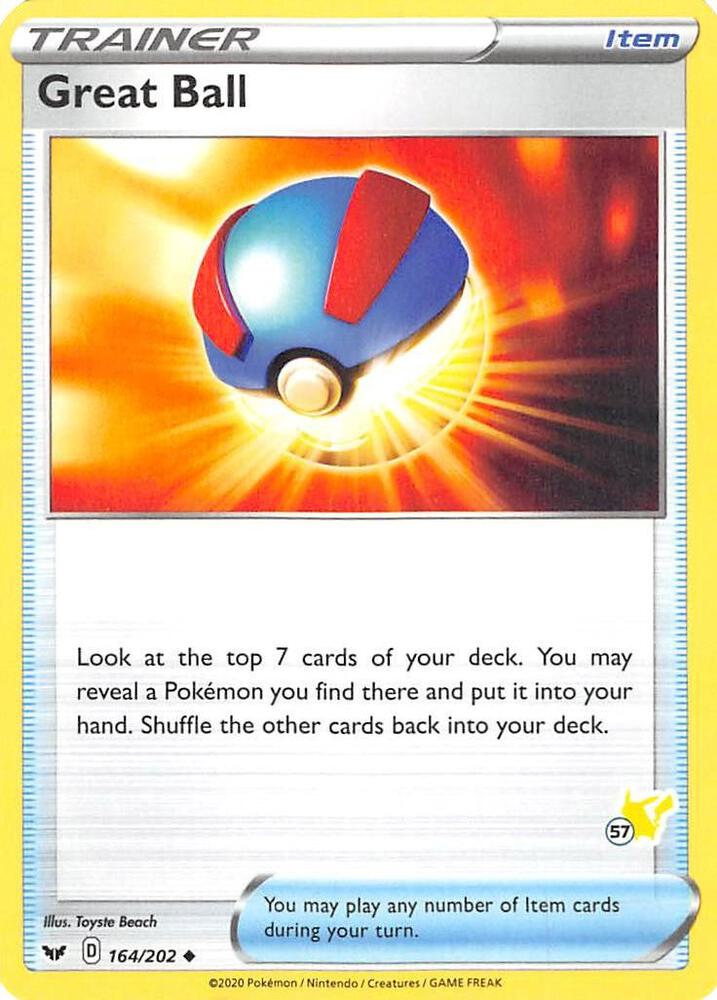 Carte Pokémon Super Ball — Épée et Bouclier