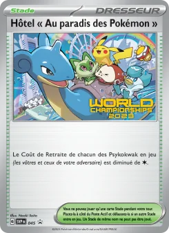 Carte Hôtel " Au paradis des Pokémon "