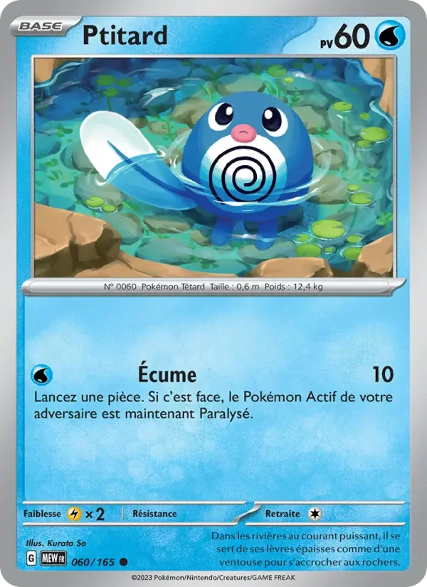 Carte Pokémon Ptitard — Pokémon 151