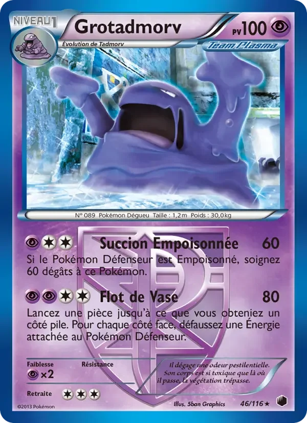 Carte Pokémon Grotadmorv — Glaciation Plasma