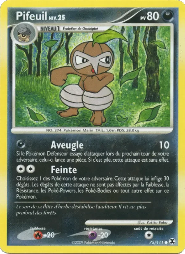 Carte Pokémon Pifeuil Niv. 25 — Rivaux Émergeants