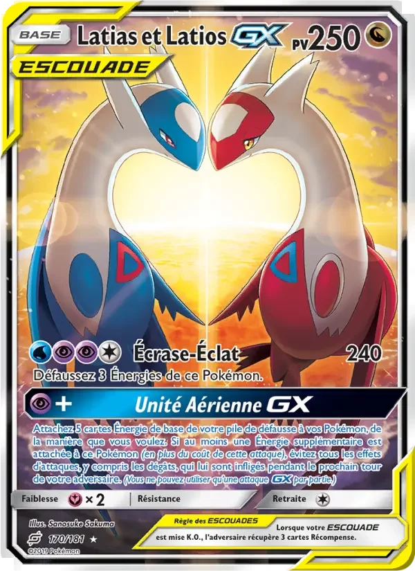 Carte Pokémon Latias et Latios GX — Duo de Choc