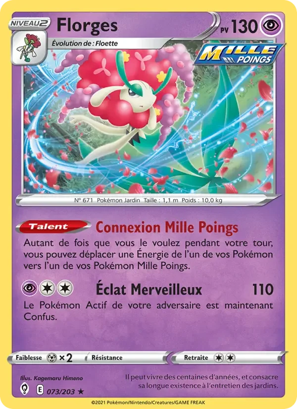 Carte Pokémon Florges — Évolution Céleste