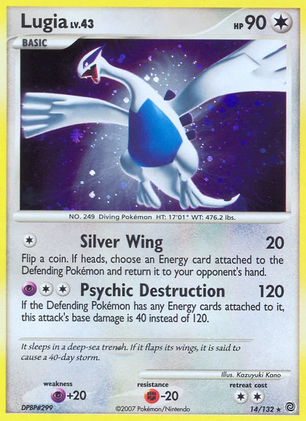 Carte Pokémon Lugia — Merveilles Secrètes