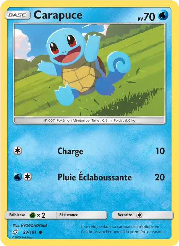 Carte Pokémon Carapuce — Duo de Choc