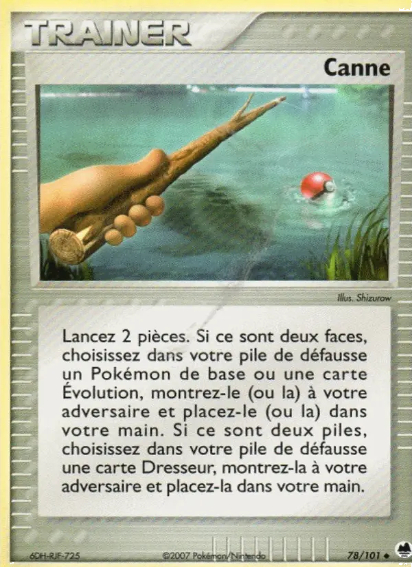 Carte Pokémon Canne — Île des Dragons