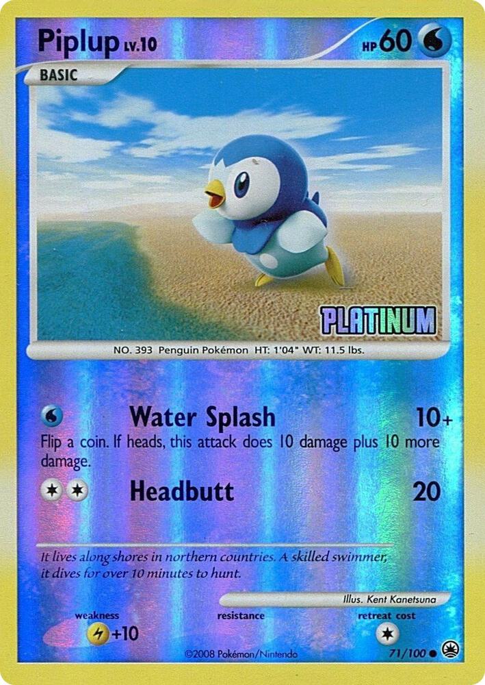 Carte Pokémon Tiplouf — Burger King Promos