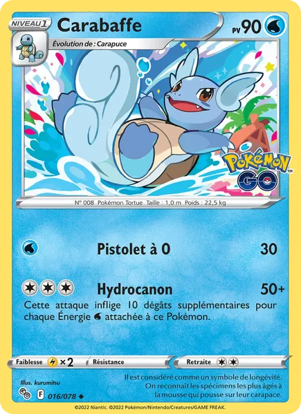 Carte Pokémon Carabaffe — Pokémon GO