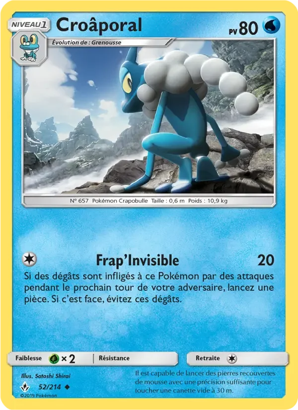 Carte Pokémon Croâporal — Alliance Infaillible