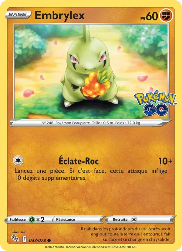 Carte Pokémon Embrylex — Pokémon GO