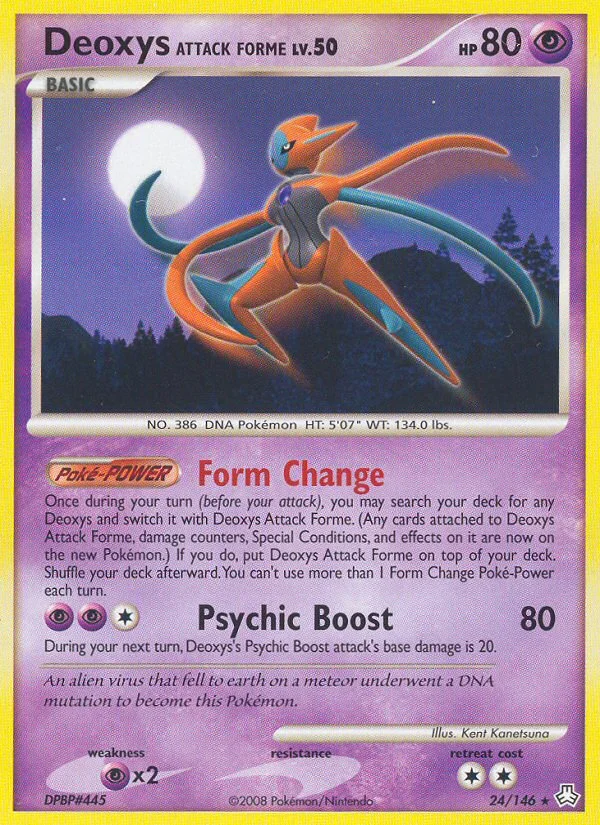 Carte Pokémon Deoxys Forme Attaque — Éveil des Légendes