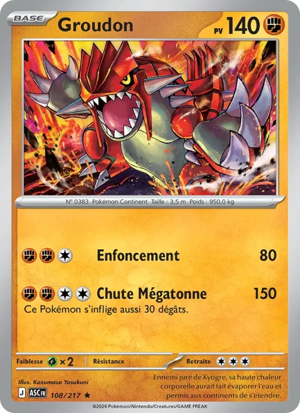 Carte Groudon