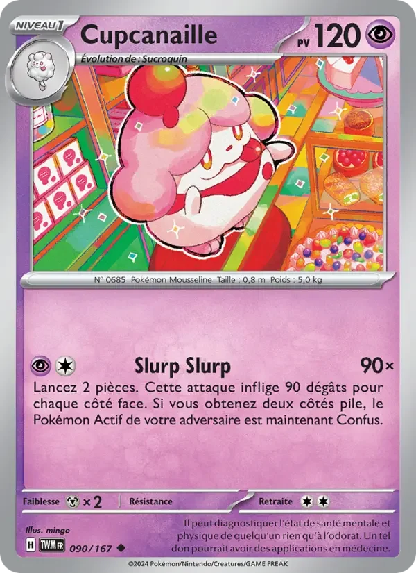 Carte Pokémon Cupcanaille — Mascarade Crépusculaire