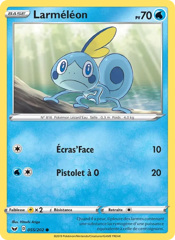 Carte Pokémon Larméléon — Épée et Bouclier
