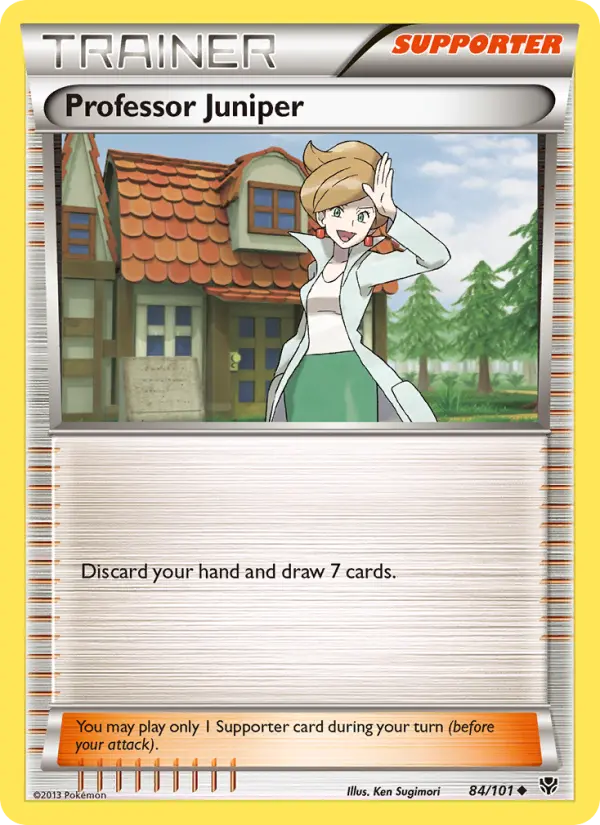 Carte Pokémon Professor Juniper — Promos Noir et Blanc